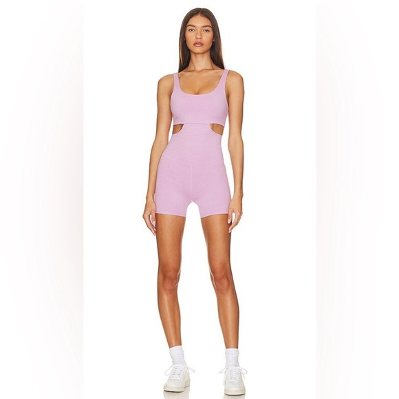 WellBeing + BeingWell Ziggy Romper Onesie Women's Pink Sleeveless Cut Out Small - Picture 1 of 11